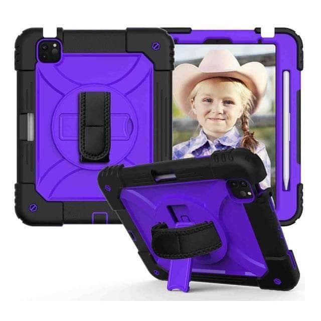 CaseBuddy Australia Casebuddy 7 iPad Air 4 10.9 Case 2020 Hybrid 3 Layers Armor Kids Shockproof Case
