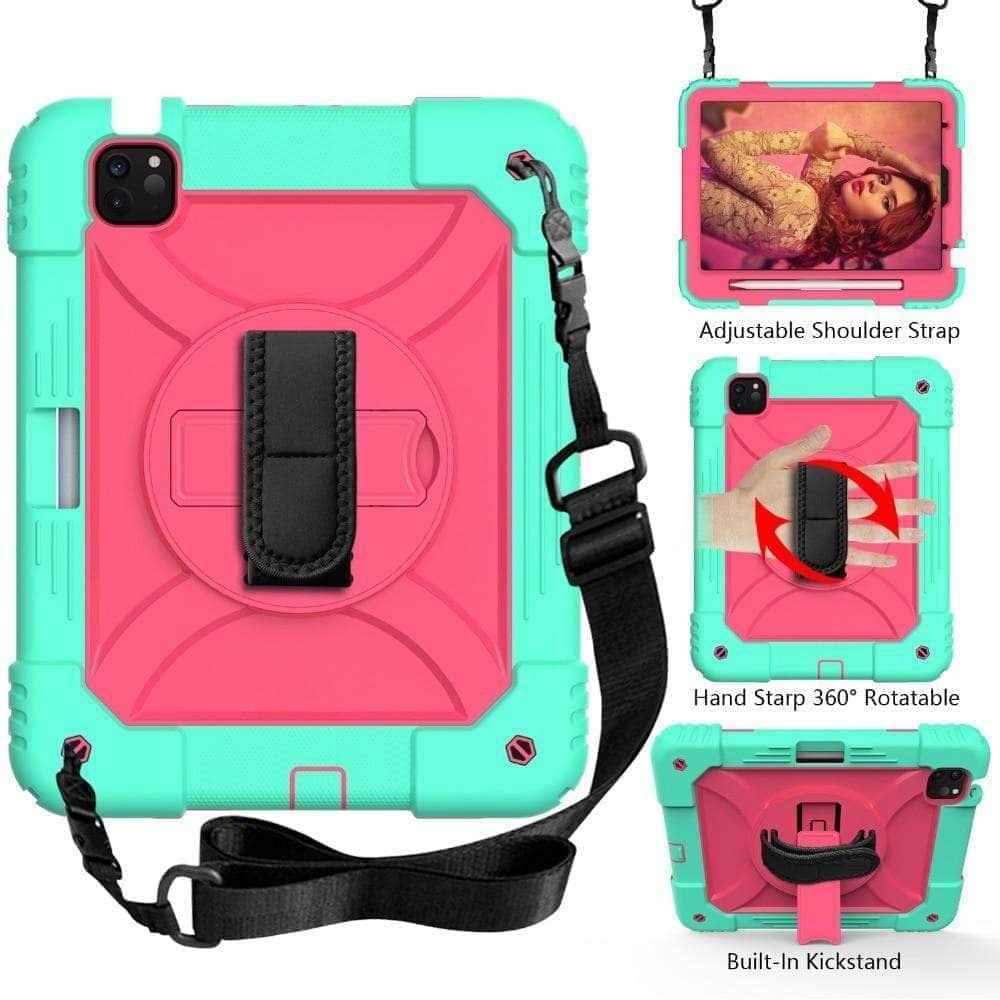 CaseBuddy Australia Casebuddy iPad Air 4 10.9 Case 2020 Hybrid 3 Layers Armor Kids Shockproof Case