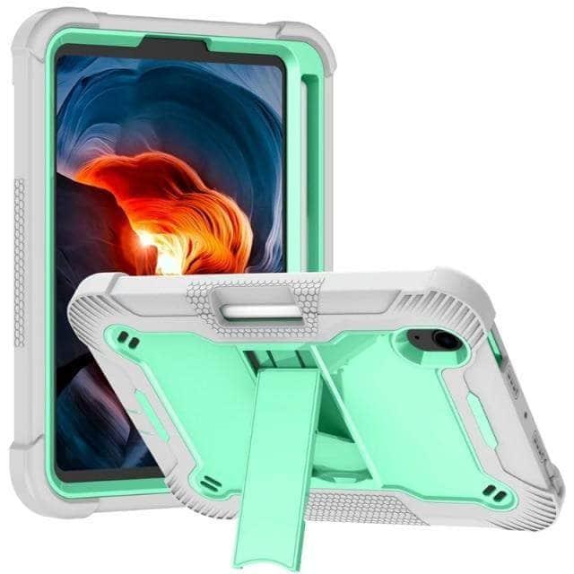 CaseBuddy Australia Casebuddy Gray green iPad Mini 6 Lightweight Slim Protective Shockproof Case