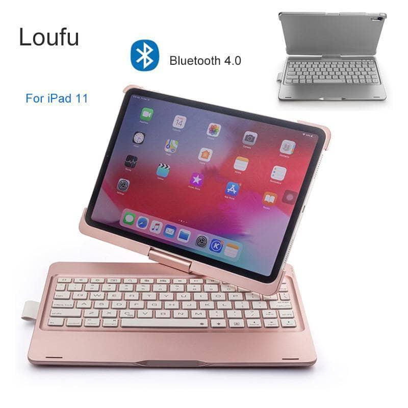 iPad Pro 11 2018 360 Rotation Bluetooth Wireless Backlit Keyboard Case A1980 - CaseBuddy