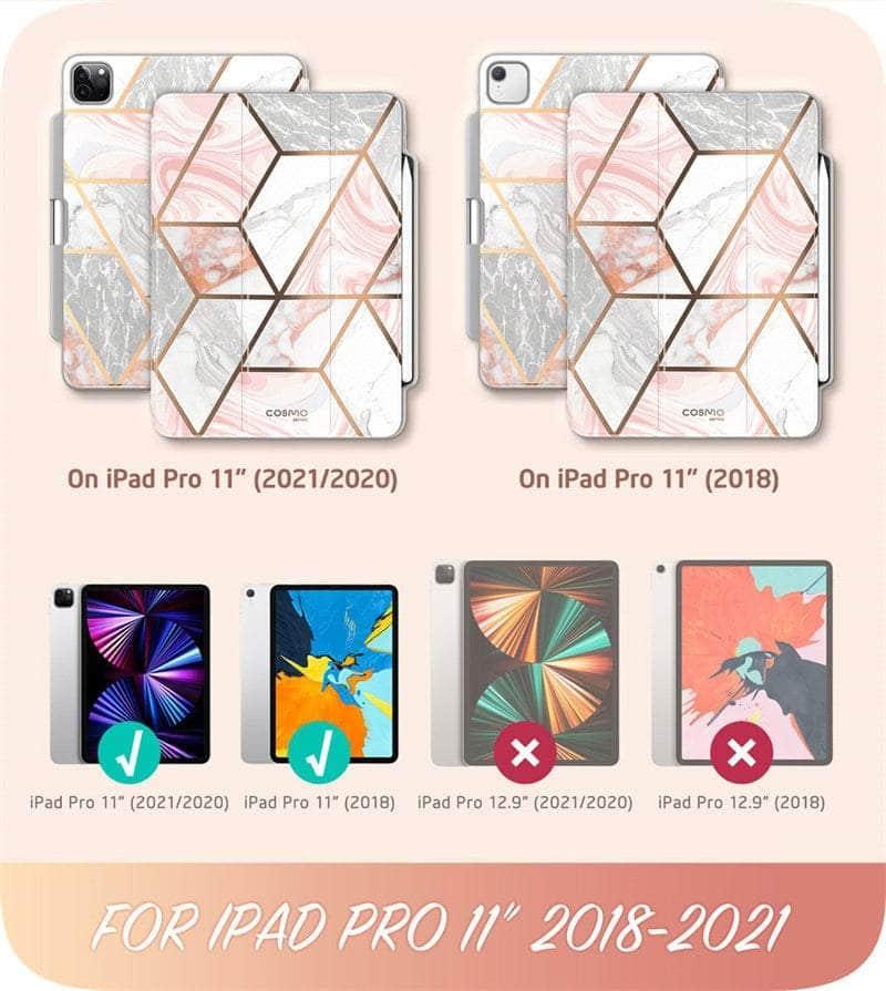 Casebuddy iPad Pro 11 2022 i-Blason Cosmo Full-Body Trifold Stand