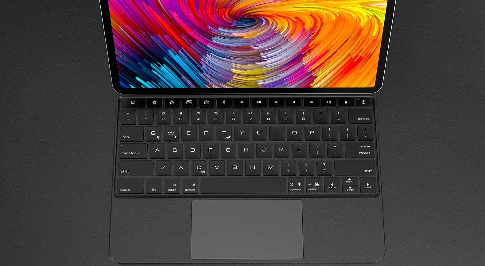 Casebuddy iPad Pro 11 2022 / English iPad Pro 11 2022 Magic 360° Rotatable Backlit Keyboard Case