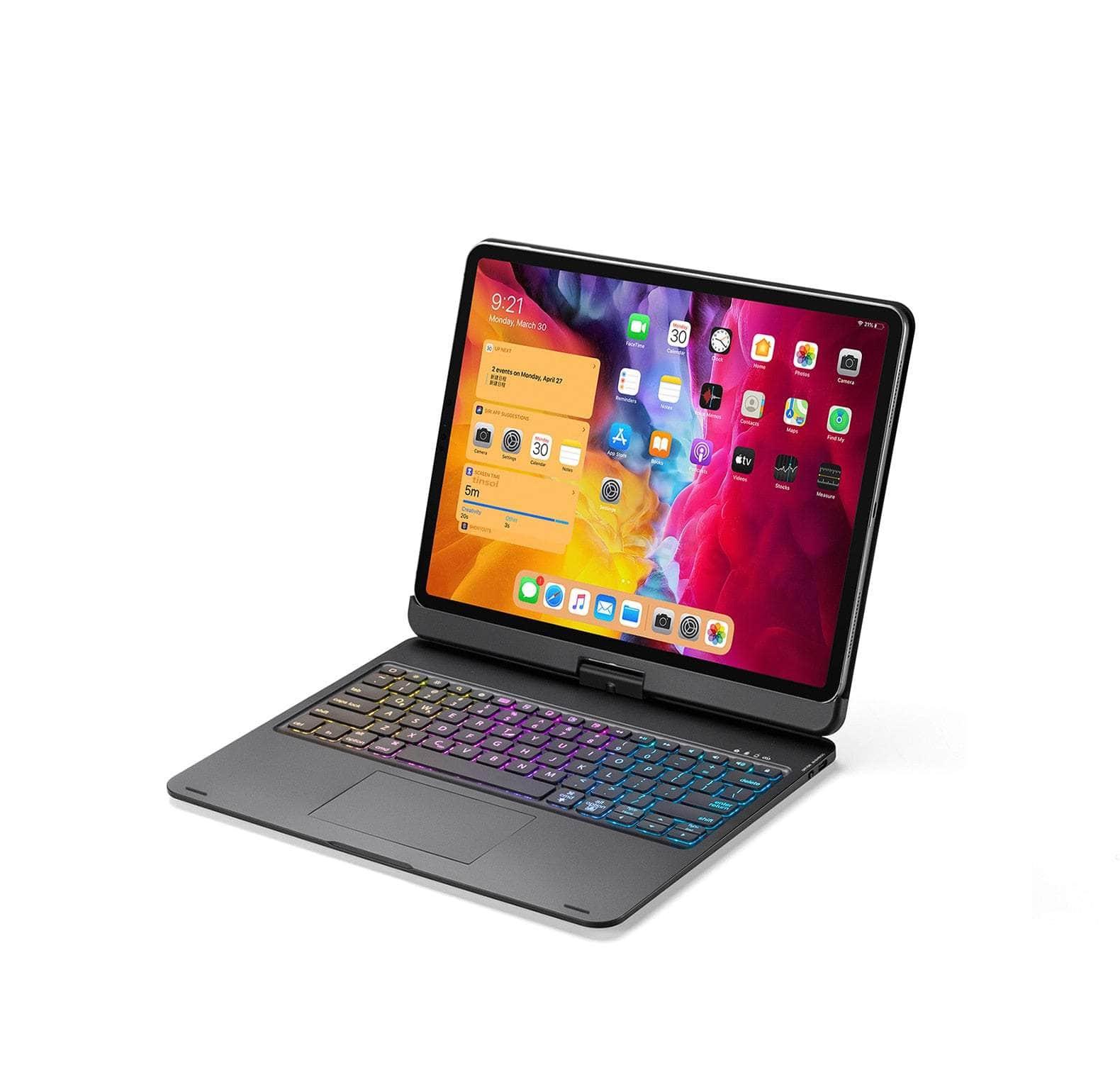 Casebuddy iPad Pro 11 2022 / English iPad Pro 11 2022 Magic 360° Rotatable Backlit Keyboard Case
