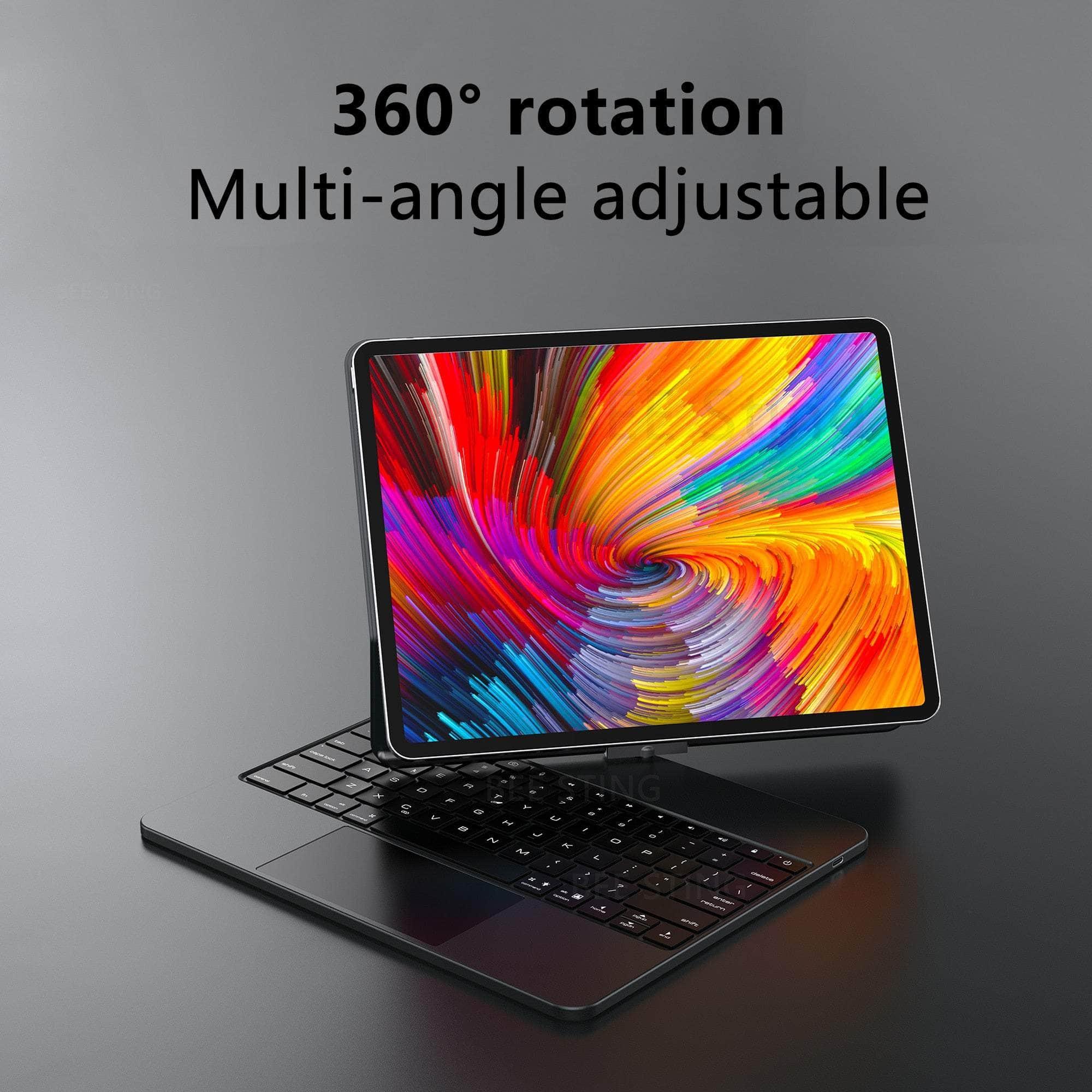 Casebuddy iPad Pro 11 2022 / English iPad Pro 11 2022 Magic 360° Rotatable Backlit Keyboard Case