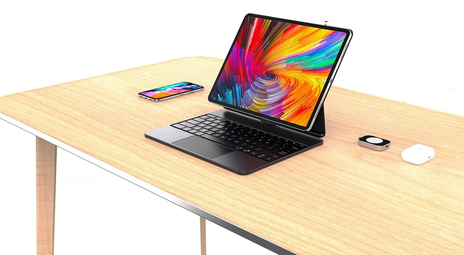 Casebuddy iPad Pro 11 2022 / English iPad Pro 11 2022 Magic 360° Rotatable Backlit Keyboard Case