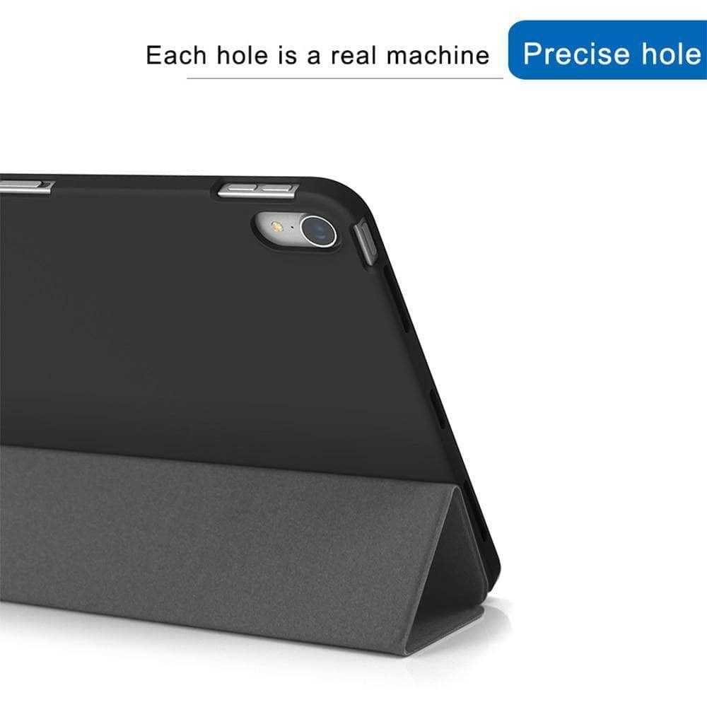 iPad Pro 12.9 2018 WOWCASE Leather Look Ultra Slim Back Tri-fold Magnetic Flip Smart Tablet Cover - CaseBuddy
