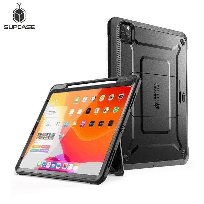 CaseBuddy Australia Casebuddy Black iPad Pro 12.9 (2020) SUPCASE UB Pencil Charging Built-in Screen Protector Full-Body Rugged Case