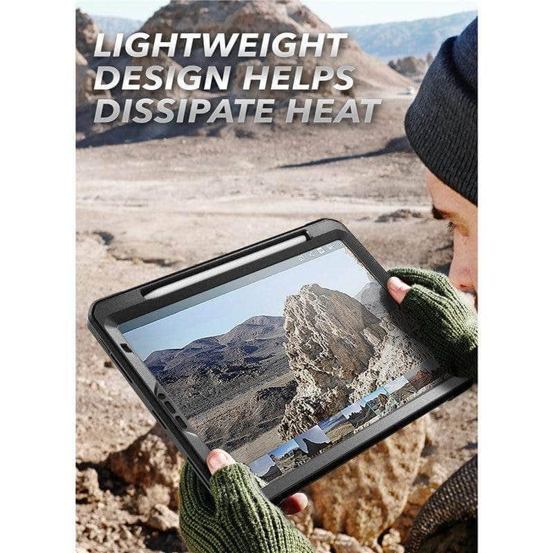 CaseBuddy Australia Casebuddy Black iPad Pro 12.9 (2020) SUPCASE UB Pencil Charging Built-in Screen Protector Full-Body Rugged Case