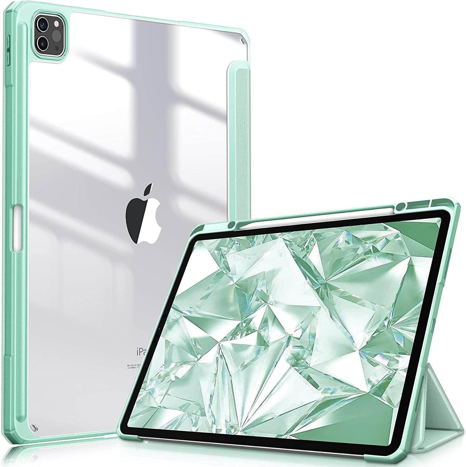 Casebuddy Green / iPad Pro 12.9 2022 iPad Pro 12.9 2022 Apple Pencil Holder Charging Cover
