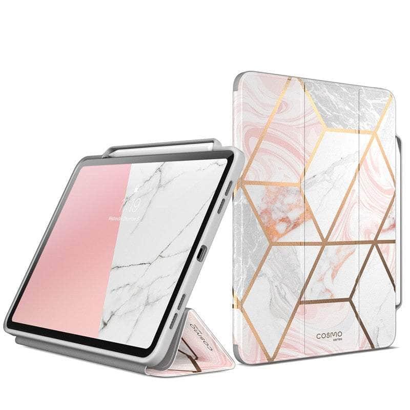 Casebuddy Pink iPad Pro 12.9 2022 i-Blason Cosmo Full-Body Trifold Stand