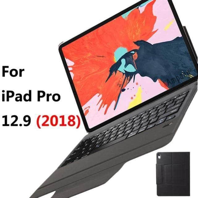 CaseBuddy Casebuddy For iPad 12.9 (2018) iPad Pro 12.9 Super Slim Cover Keyboard Case