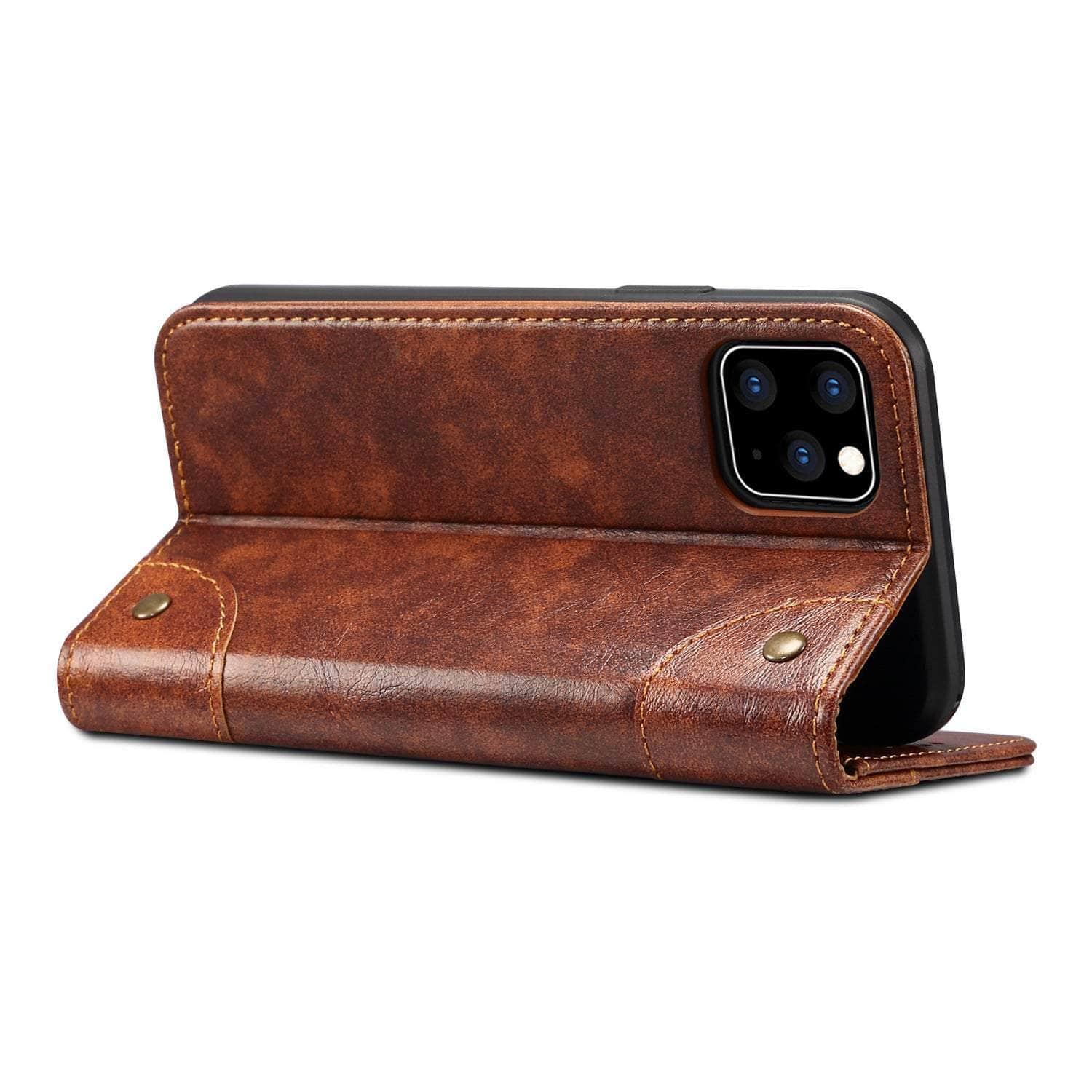 Casebuddy iPhone 14 Classic Wallet Flip Leather Case