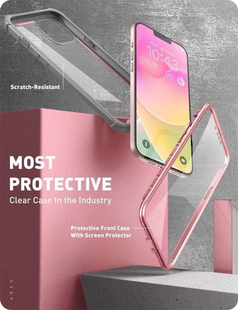 Casebuddy Black / PC + TPU iPhone 14 I-BLASON Ares Dual Layer Rugged Case