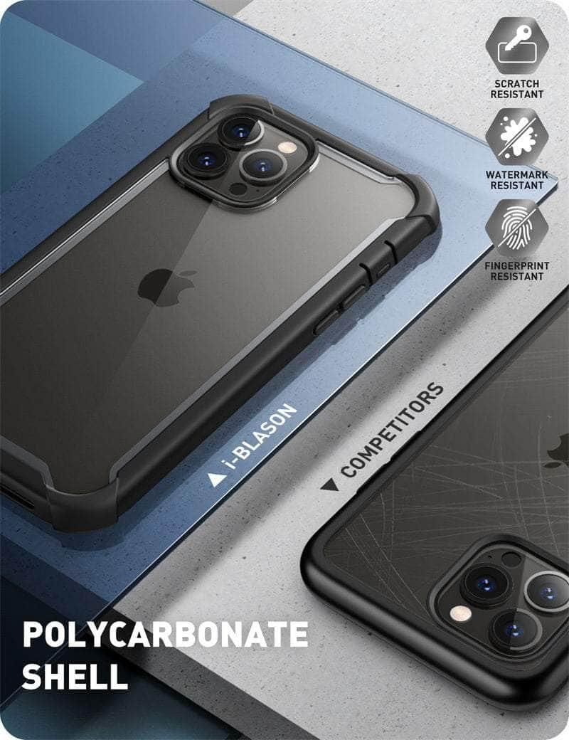Casebuddy Black / PC + TPU iPhone 14 Pro Max I-BLASON Ares Dual Layer Rugged Case
