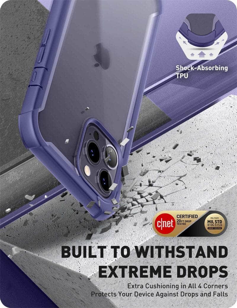 Casebuddy Black / PC + TPU iPhone 14 Pro Max I-BLASON Ares Dual Layer Rugged Case