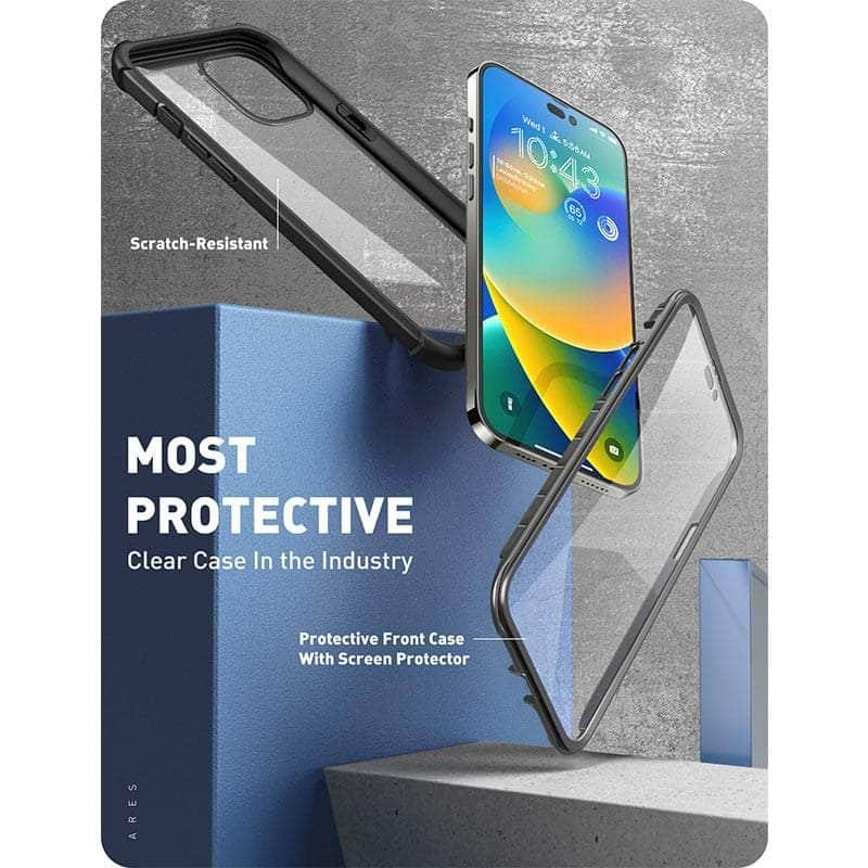 Casebuddy Black / PC + TPU iPhone 14 Pro Max I-BLASON Ares Dual Layer Rugged Case