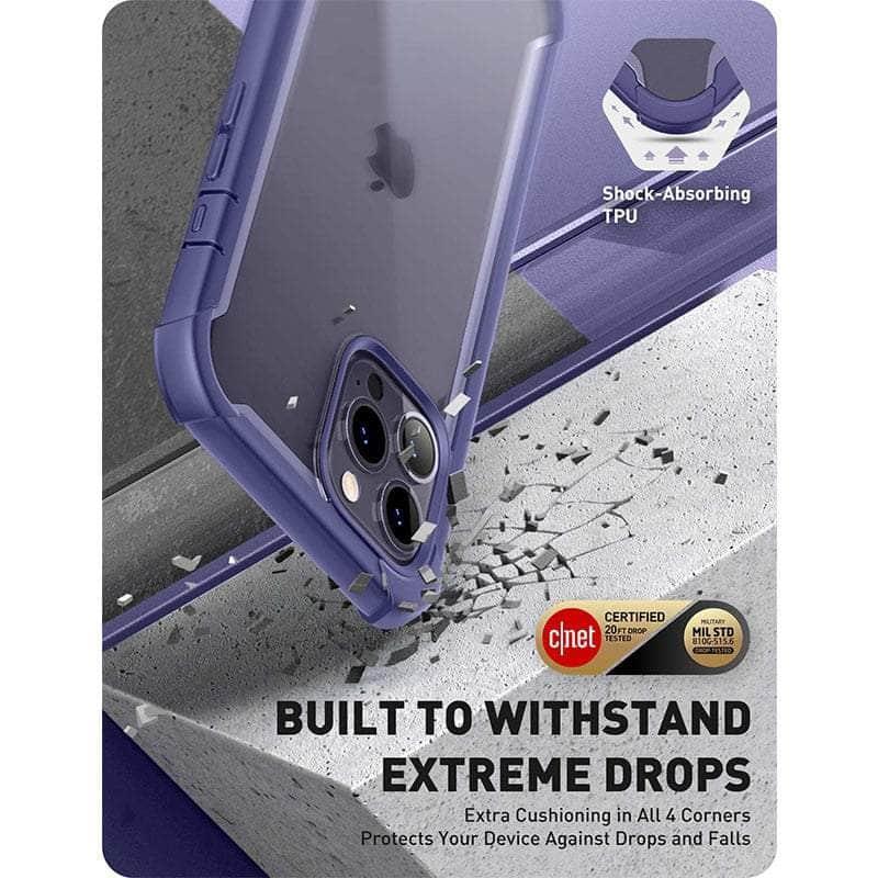 Casebuddy Black / PC + TPU iPhone 14 Pro Max I-BLASON Ares Dual Layer Rugged Case