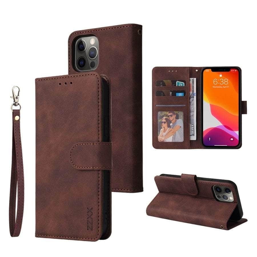 Casebuddy Coffee / iPhone 14 Pro iPhone 14 Pro Wallet Lanyard Credit Card Case