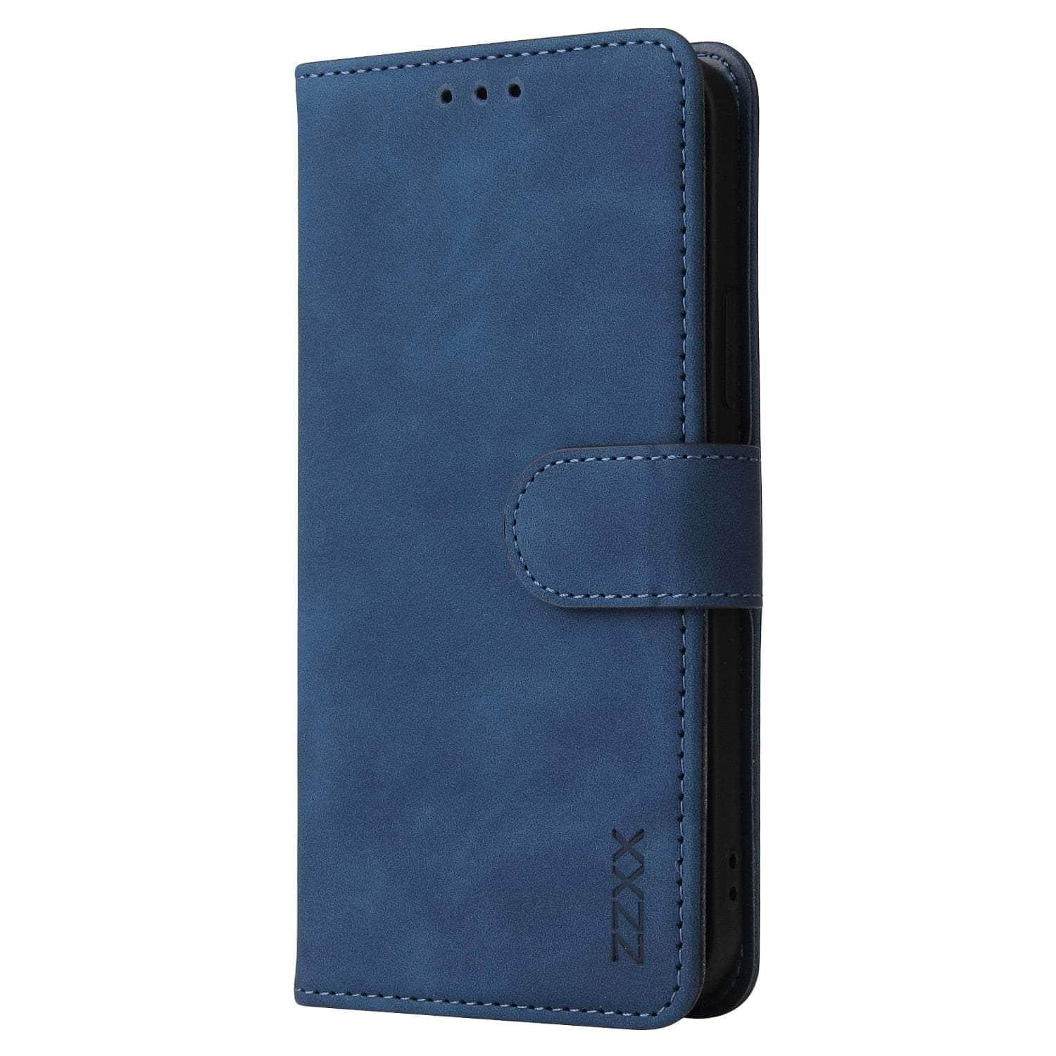 Casebuddy Blue / iPhone 14 Pro iPhone 14 Pro Wallet Leather Case