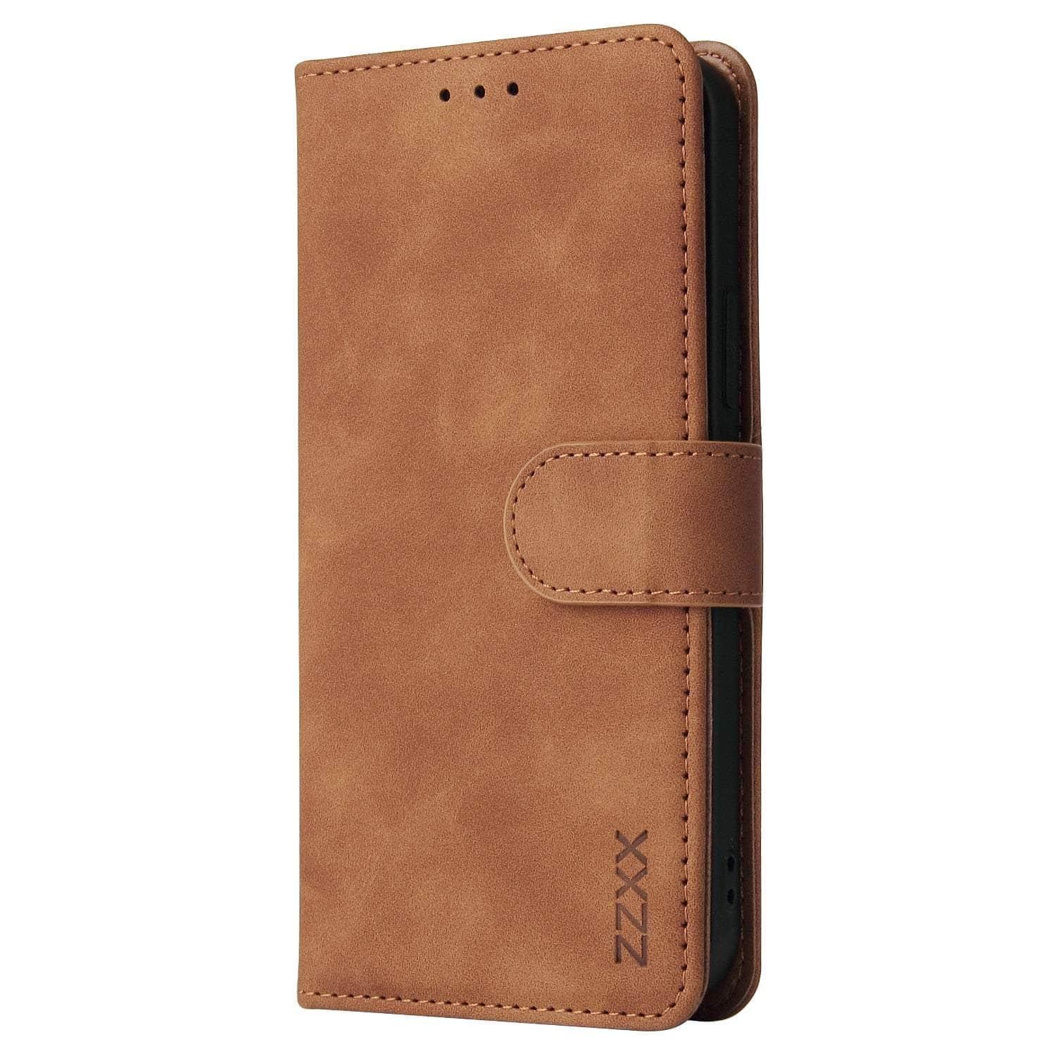 Casebuddy Brown / iPhone 14 Pro iPhone 14 Pro Wallet Leather Case