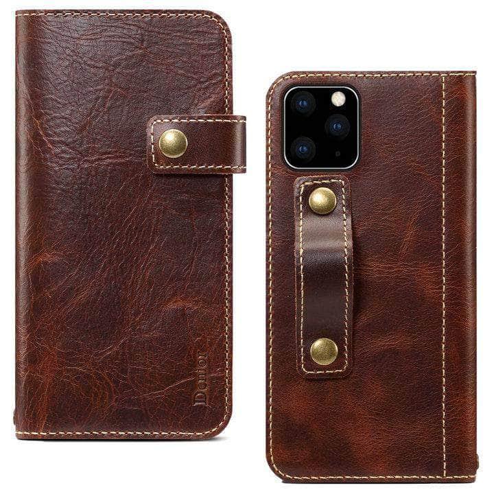 iPhone SE 2020 Real Leather Luxury Wallet Case - CaseBuddy