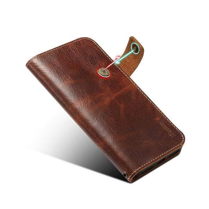 iPhone SE 2020 Real Leather Luxury Wallet Case - CaseBuddy