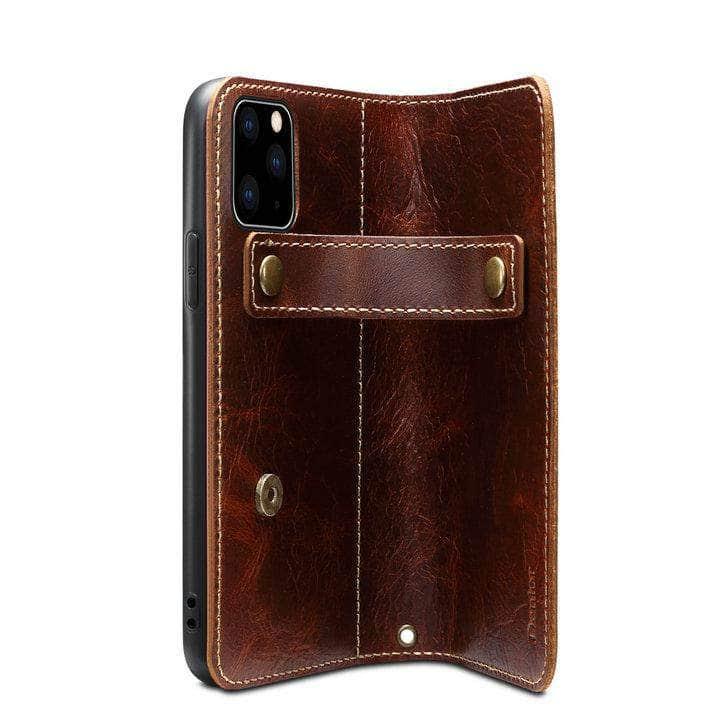 iPhone SE 2020 Real Leather Luxury Wallet Case - CaseBuddy