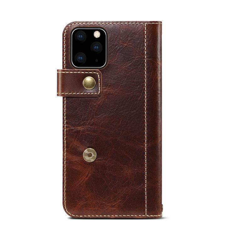 iPhone SE 2020 Real Leather Luxury Wallet Case - CaseBuddy