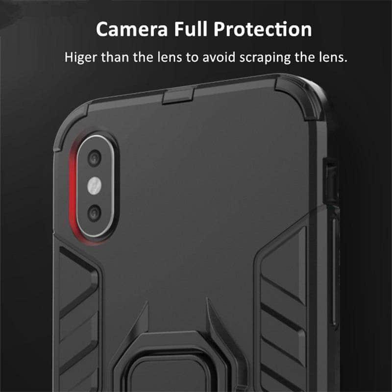 iPhone SE 2020 Shell Finger Ring PC Case - CaseBuddy