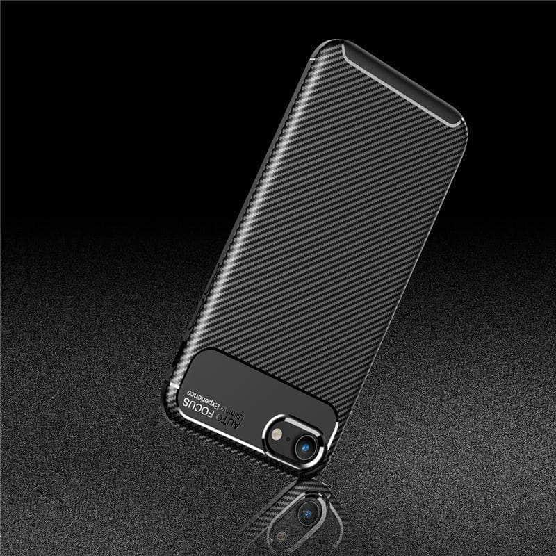 iPhone SE 2020 Shockproof Carbon Fiber TPU Case - CaseBuddy