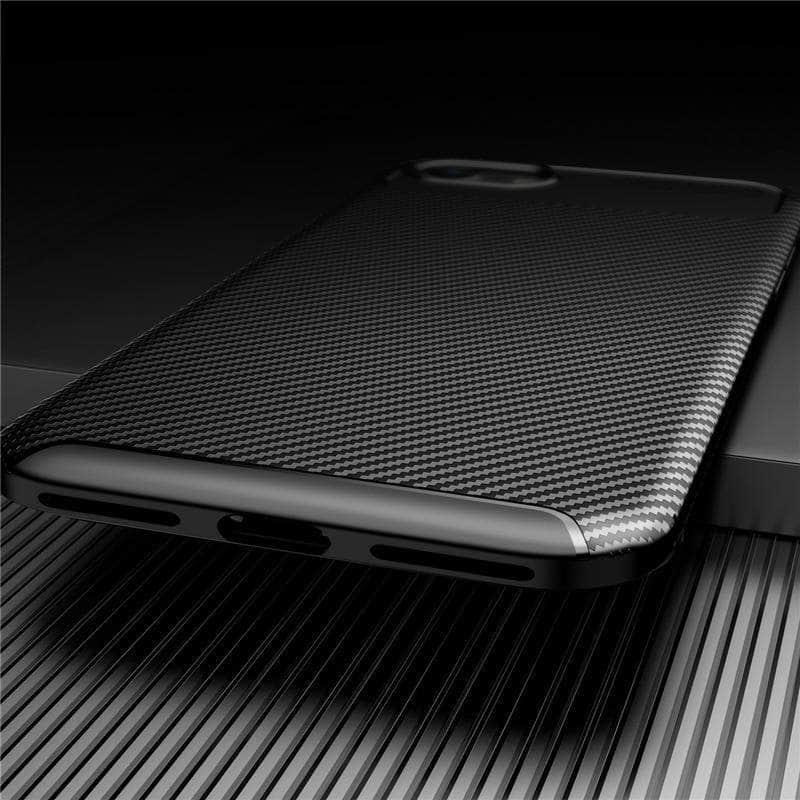 iPhone SE 2020 Shockproof Carbon Fiber TPU Case - CaseBuddy