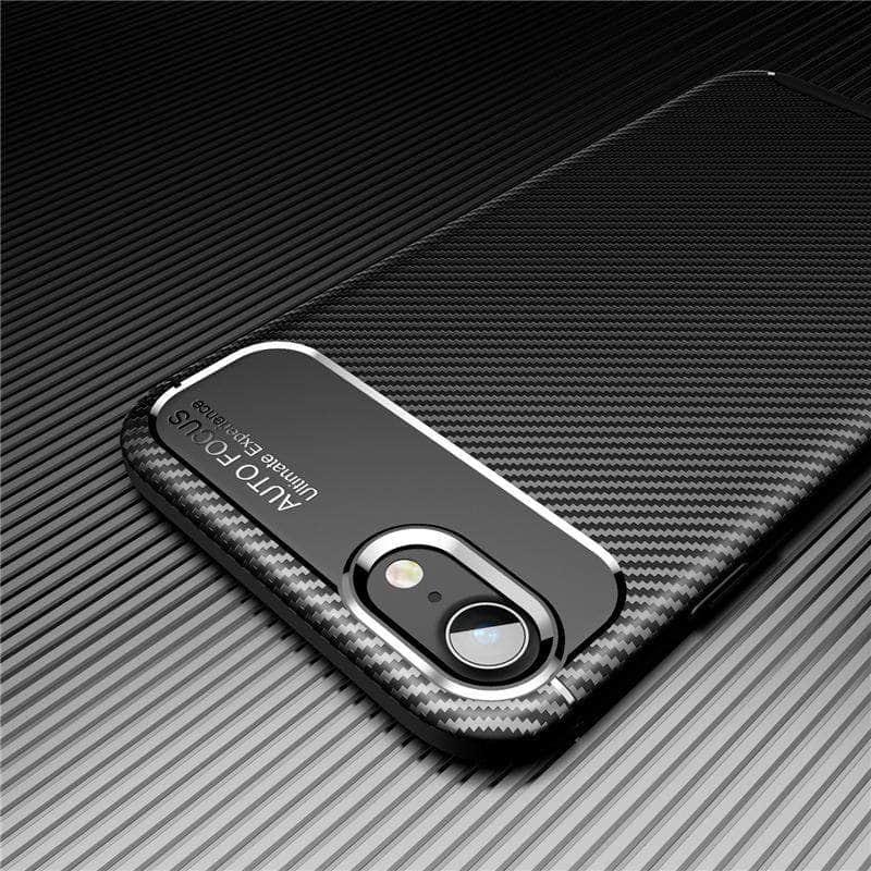 iPhone SE 2020 Shockproof Carbon Fiber TPU Case - CaseBuddy