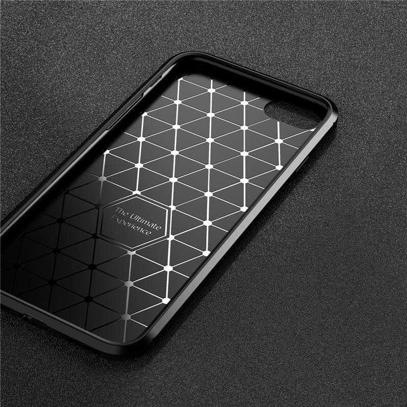 iPhone SE 2020 Shockproof Carbon Fiber TPU Case - CaseBuddy