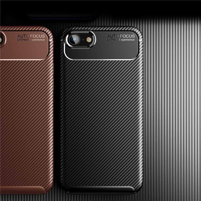 iPhone SE 2020 Shockproof Carbon Fiber TPU Case - CaseBuddy