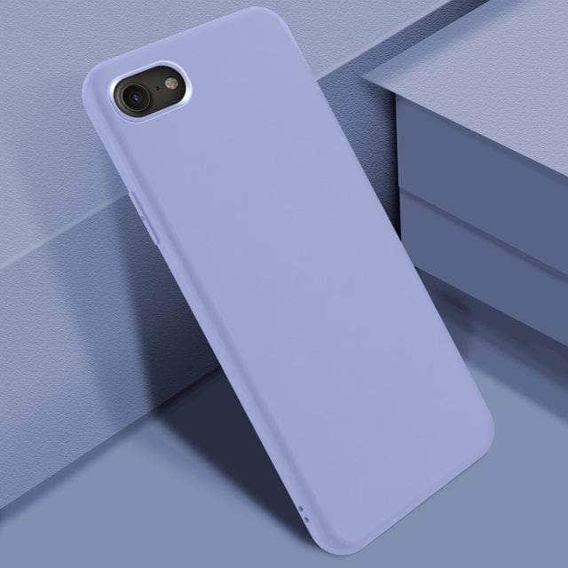 iPhone SE 2020 Silicone Candy Color Built-In Velvet Soft Matte TPU Cover - CaseBuddy