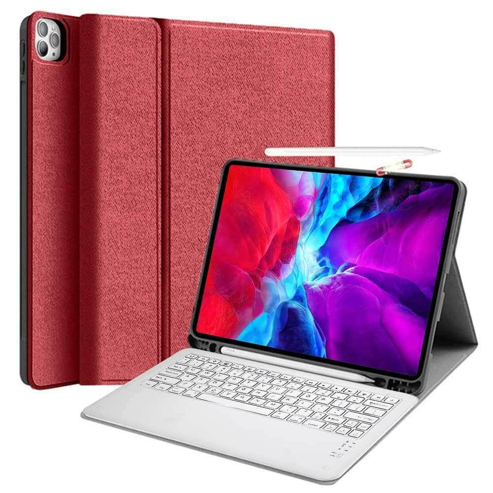 Keyboard Case Protect Shell iPad Pro 12.9 2020 Flip Folio Stand With Pen Holder - CaseBuddy