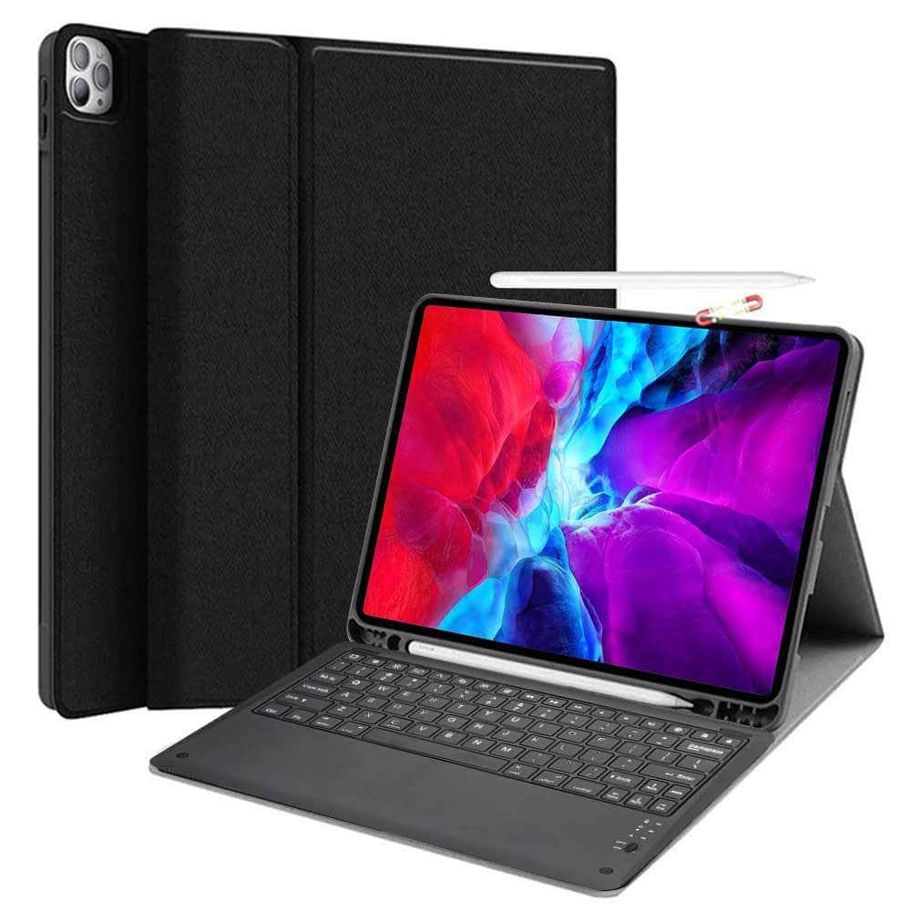 Keyboard Case Protect Shell iPad Pro 12.9 2020 Flip Folio Stand With Pen Holder - CaseBuddy