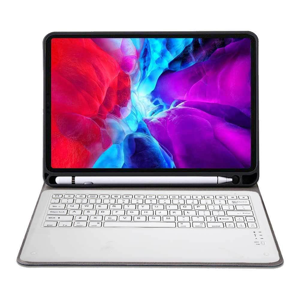 Keyboard Case Protect Shell iPad Pro 12.9 2020 Flip Folio Stand With Pen Holder - CaseBuddy