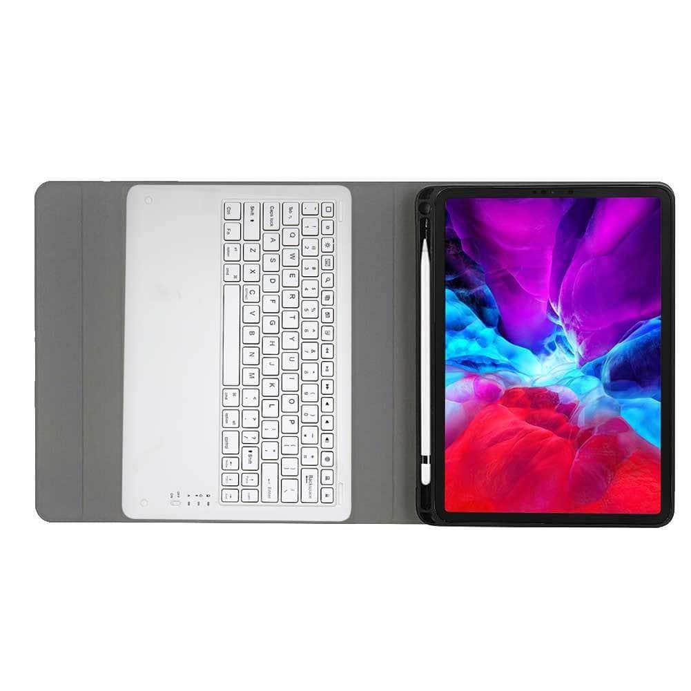 Keyboard Case Protect Shell iPad Pro 12.9 2020 Flip Folio Stand With Pen Holder - CaseBuddy