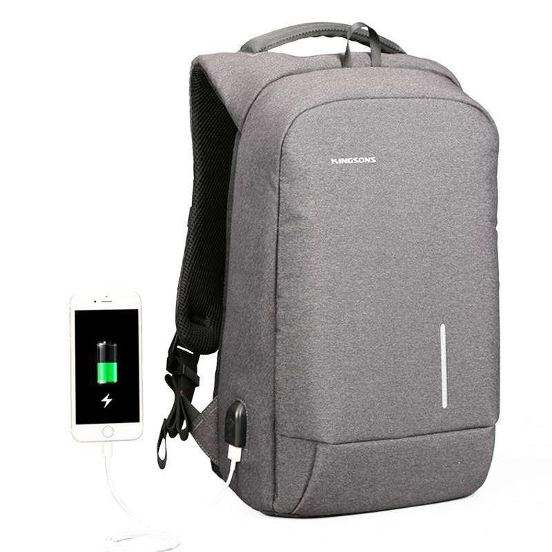 Kingsons USB Charge Anti Theft Backpack 15.6'' Laptop Waterproof Kingsons USB Charge Anti Theft Backpack 15.6'' Laptop Waterproof