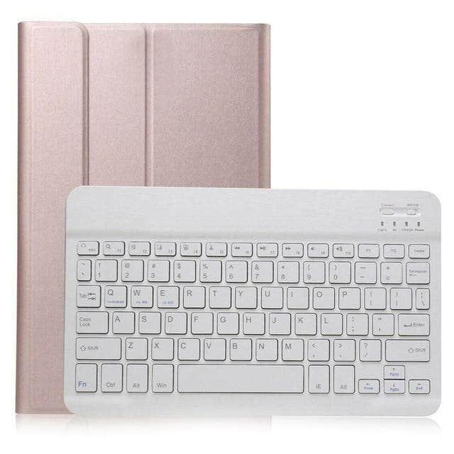 Leather Wireless Bluetooth Keyboard Samsung Galaxy Tab A 8.0 2019 S-Pen SM-T290 SM-T295 Case - CaseBuddy