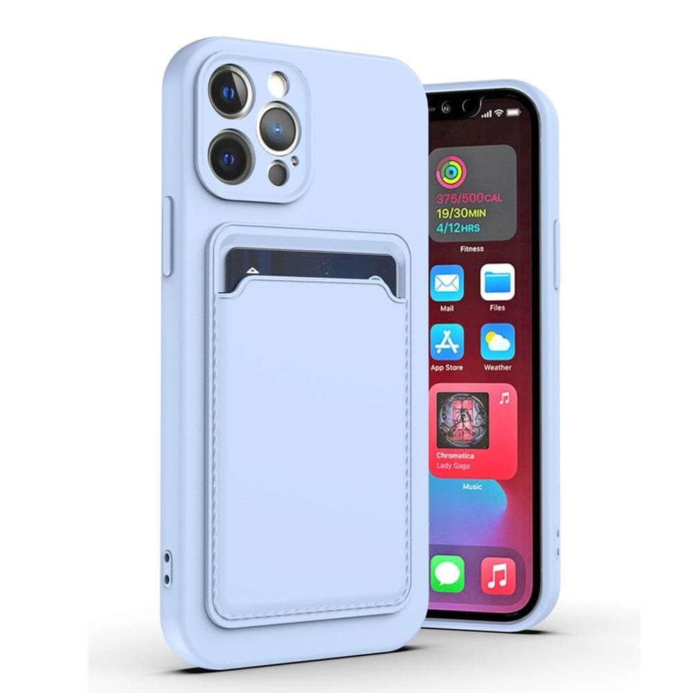 Casebuddy for iPhone 14 Max / Lilac Liquid Silicone iPhone 14 Max Wallet Case