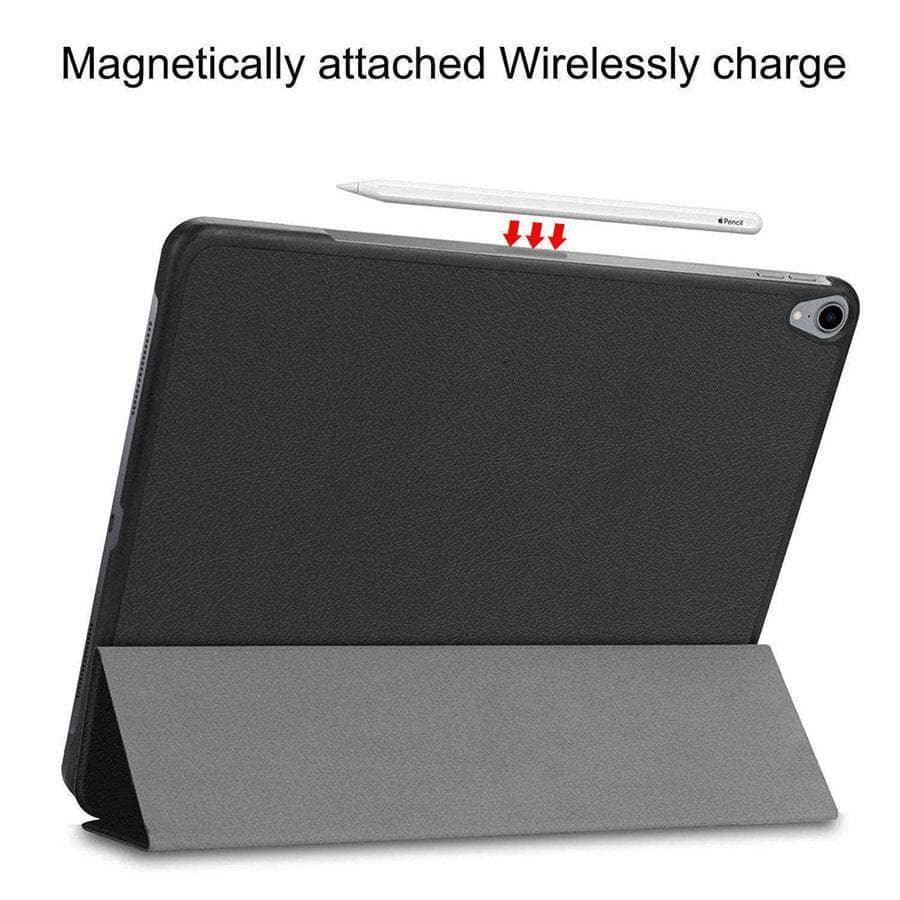 Magnetic Case iPad Pro 12.9 2018 (3th Gen) Leather Look Flip Auto Sleep/Wake