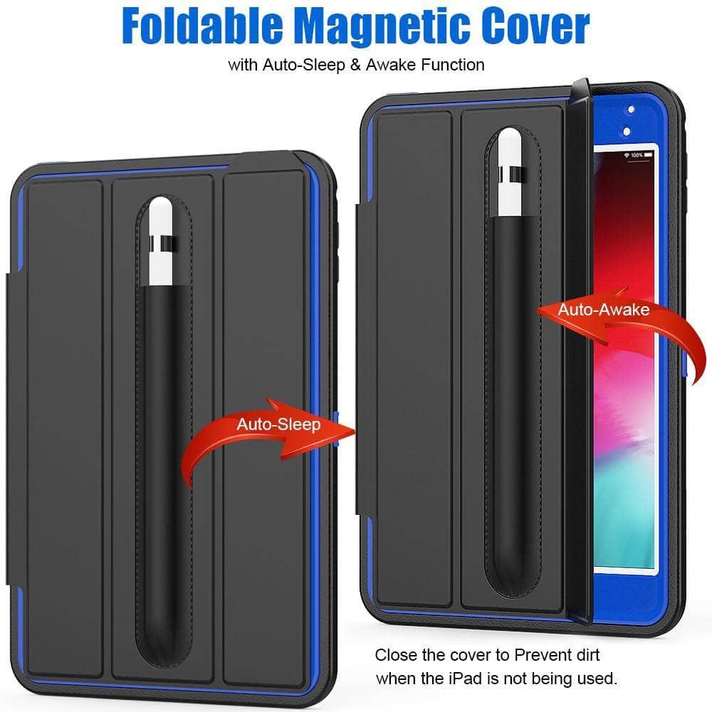 Magnetic Smart Sleep Awake Trifold Cover Case iPad Mini 5 2019 A2133 - CaseBuddy