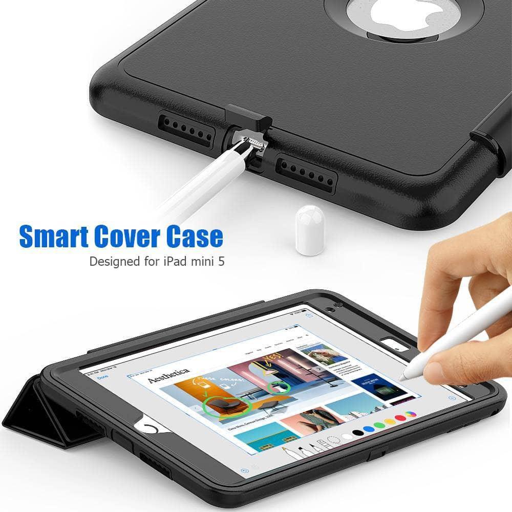 Magnetic Smart Sleep Awake Trifold Cover Case iPad Mini 5 2019 A2133 - CaseBuddy