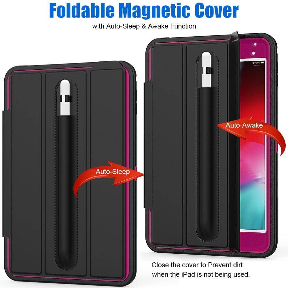 Magnetic Smart Sleep Awake Trifold Cover Case iPad Mini 5 2019 A2133 - CaseBuddy