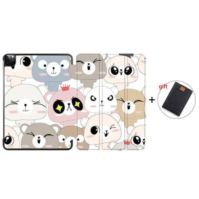 CaseBuddy Australia Casebuddy IP12 / Pro 12.9 3rd 4th Gen MTT iPad Pro 12.9 (2018/2020) Pencil Magnetic TriFold Smart Stand Case