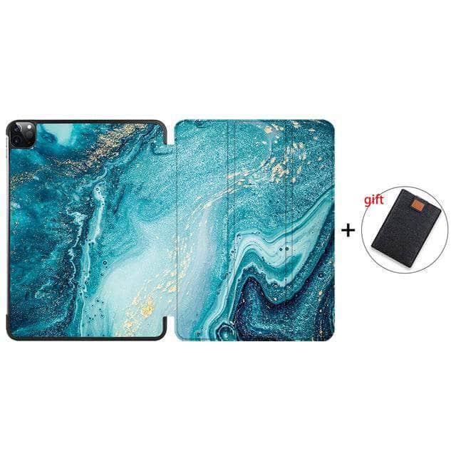 CaseBuddy Australia Casebuddy IP18 / Pro 12.9 3rd 4th Gen MTT iPad Pro 12.9 (2018/2020) Pencil Magnetic TriFold Smart Stand Case