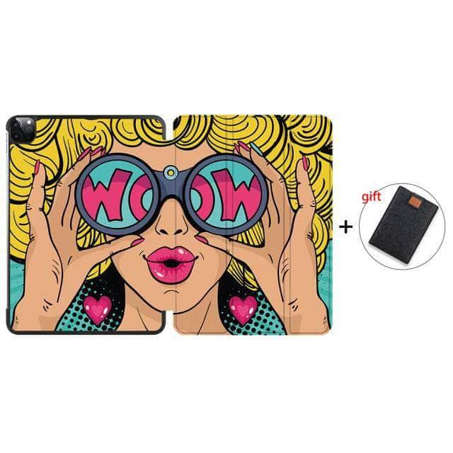 CaseBuddy Australia Casebuddy IP03 / Pro 12.9 3rd 4th Gen MTT iPad Pro 12.9 (2018/2020) Pencil Magnetic TriFold Smart Stand Case