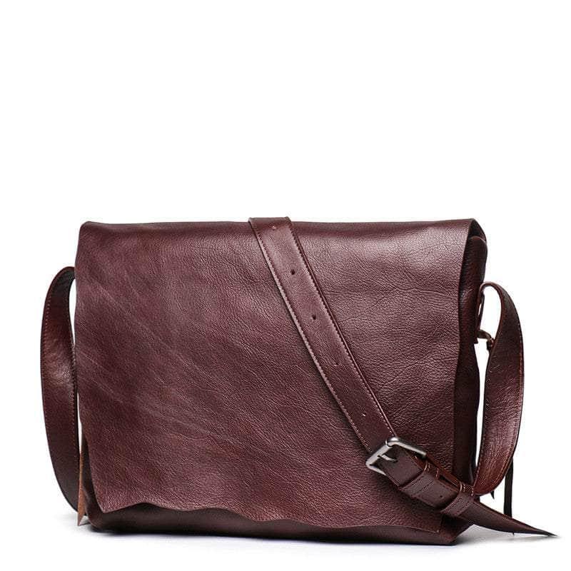 CaseBuddy Australia Nesitu Highend A4 Genuine Leather Cross Body Messenger Bag